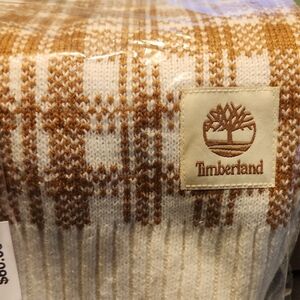 Timberland Tan and White Knit Sweater